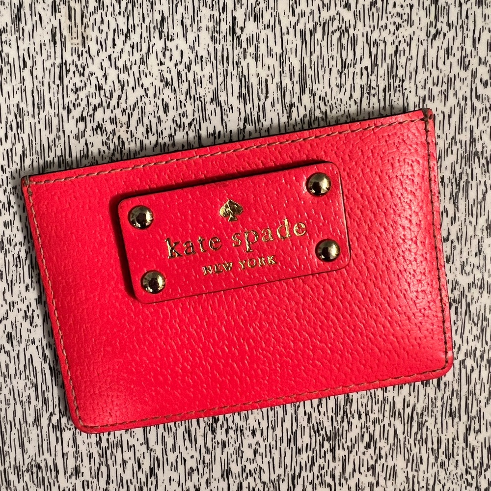 Kate Spade Hot Pink Card Holder/Wallet, EUC